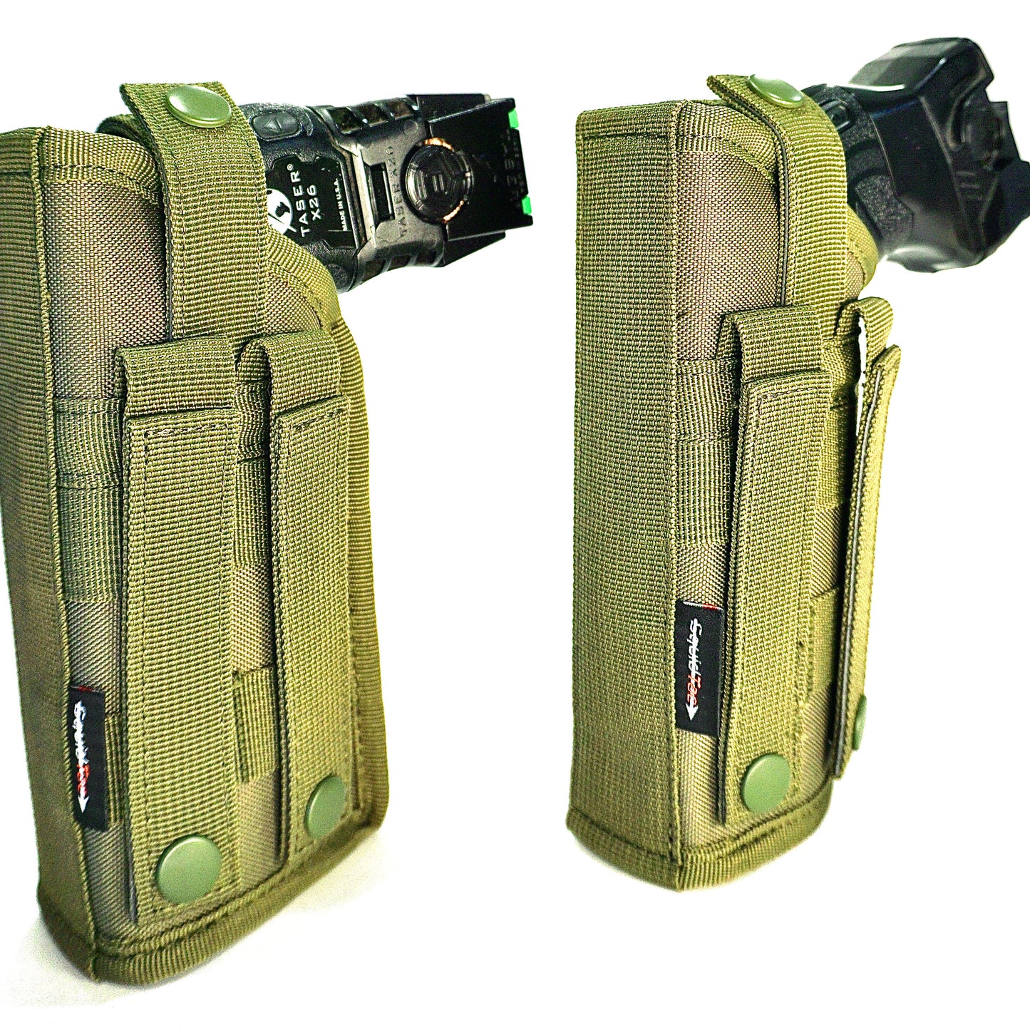 SquidTac Molle Taser Holster | FITS X26P/X26 | for Police Military Security | Level 2 Retention |(Taser Not Included/Holster Only)