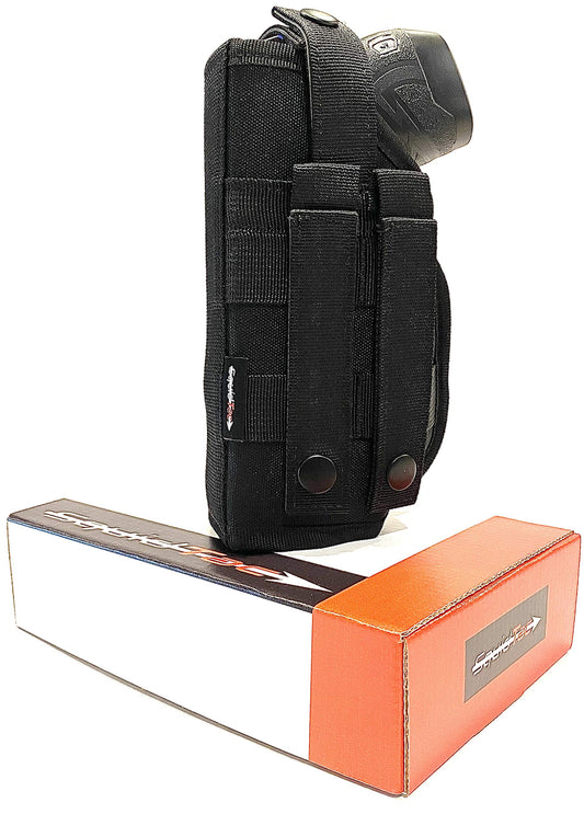 SquidTac Molle Taser Holster | FITS X2 Right Hand| for Police Military Security | Level 2 Retention |(Taser Not Included/Holster Only)